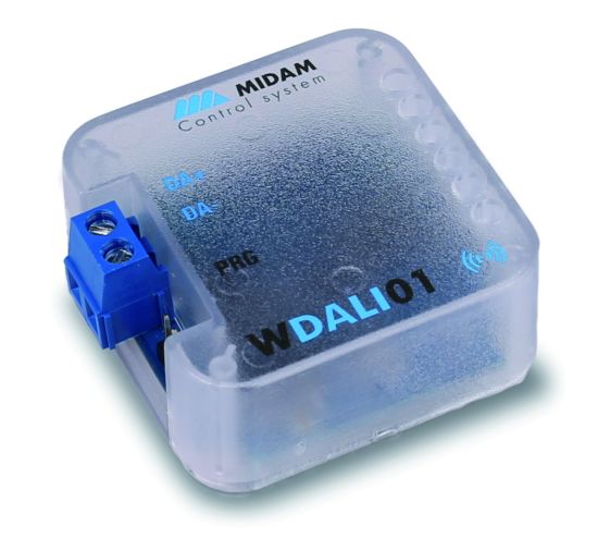 MIDAM - Bezdrátový převodník DALI multimaster - MIDAM WDALI01