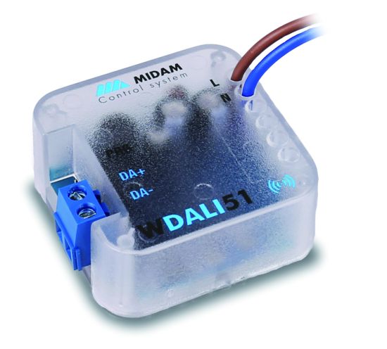 MIDAM - Bezdrátový převodník DALI multimaster 230V - MIDAM WDALI51
