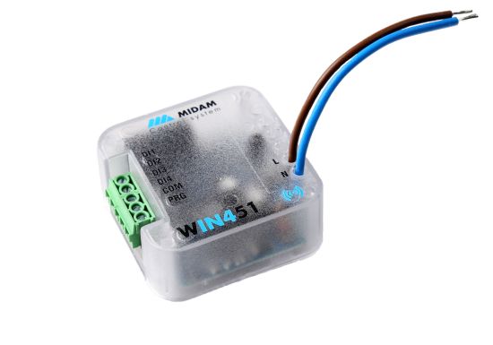 MIDAM - Bezdrátový modul 4 digitálních vstupů napájený 230 VAC - MIDAM WIN451
