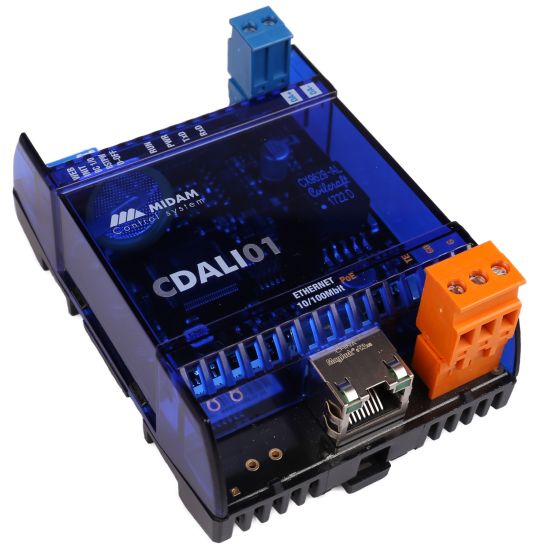 MIDAM - Modbus TCP / DALI multimaster převodník – MIDAM CDALI01