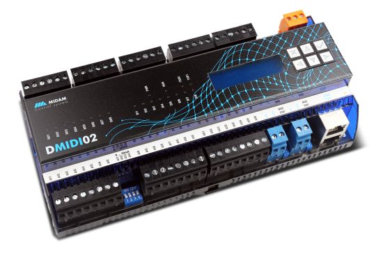 MIDAM - Volně programovatelný řídicí modul se vstupy i výstupy - MIDAM DMIDI02