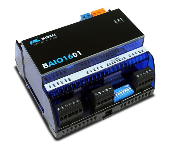 MIDAM - Modul se 16 analogovými vstupy/výstupy - MIDAM BAIO1601
